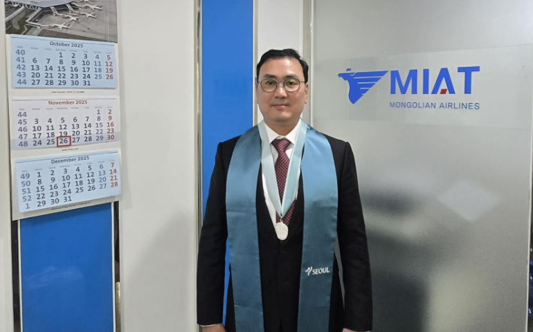 МИАТ компанийн төлөөлөгч Сөүл хотын "Хүндэт иргэн" болов
